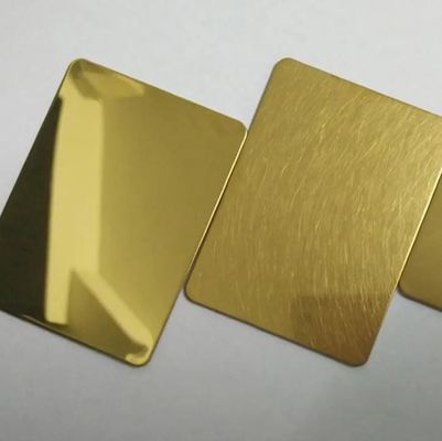 Champaign Gold Stainless Steel Sheet Coil Decorative 0.1mm For Wall Panel 304 316 316L